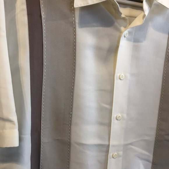 Sz XL CENTRO SS Button Up Shirt Beach Vibes Casual Box Style - Picture 4 of 6